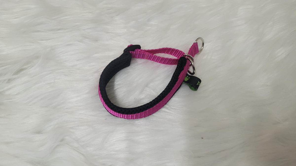 Zugstopphalsband, weich gepolstert, Gr. XS, 15 mm breit