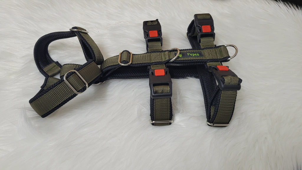 Sicherheitsgeschirr Gr. S (aus 25 mm breitem Gurtband) mit Metall Schiebern