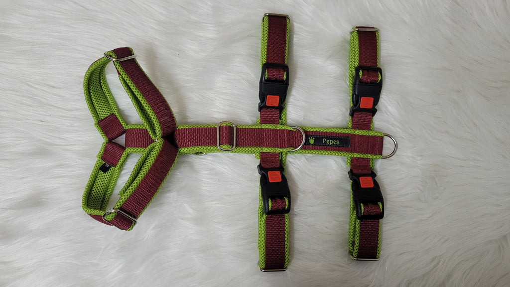 Sicherheitsgeschirr Gr. M (aus 25 mm breitem Gurtband) mit Metall Schiebern