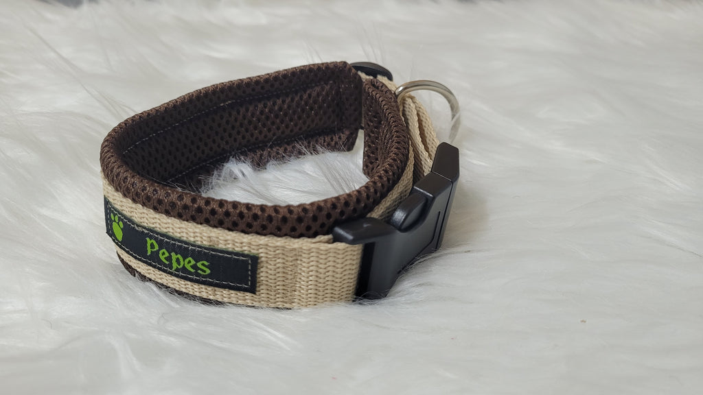 Halsband mit Zugentlastung, weich gepolstert, Gr. S