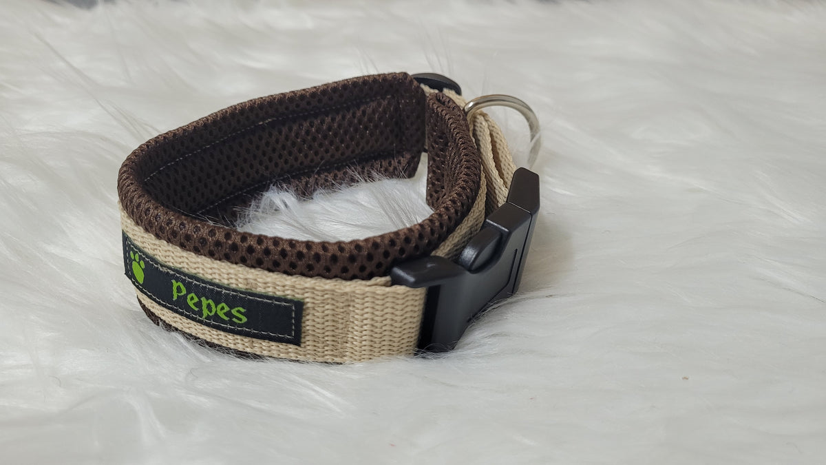 Halsband mit Zugentlastung, weich gepolstert, Gr.M