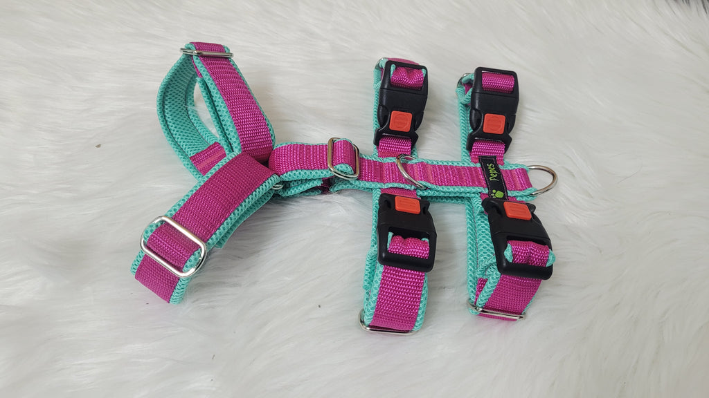 Sicherheitsgeschirr Gr. S (aus 25 mm breitem Gurtband) mit Metall Schiebern