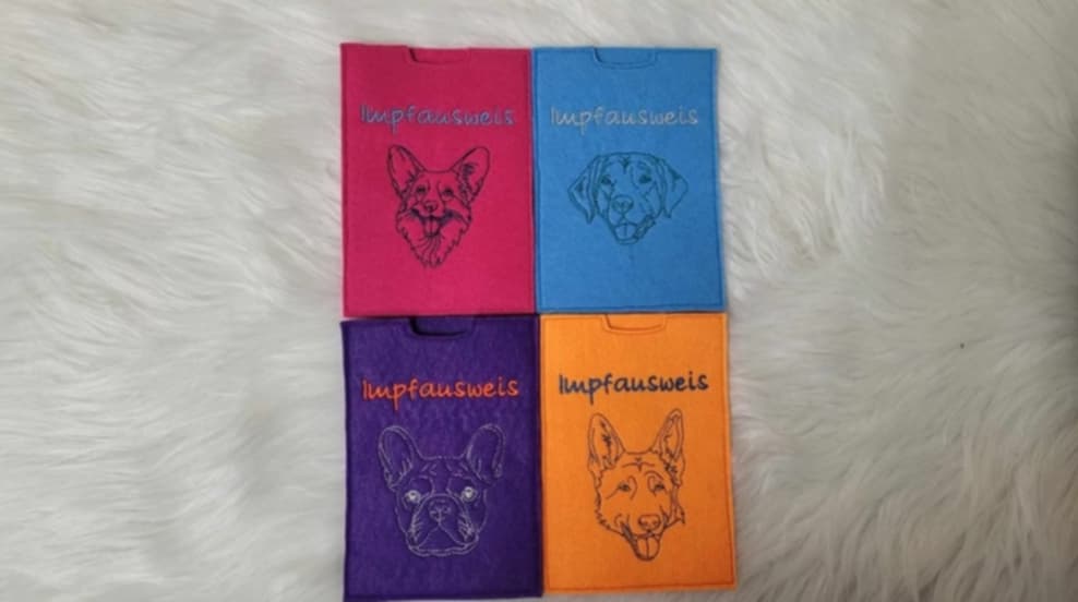 Impfpasshülle, Einsteckhülle