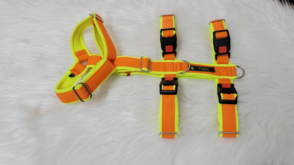 Sicherheitsgeschirr Gr. M (aus 25 mm breitem Gurtband) mit Metall Schiebern