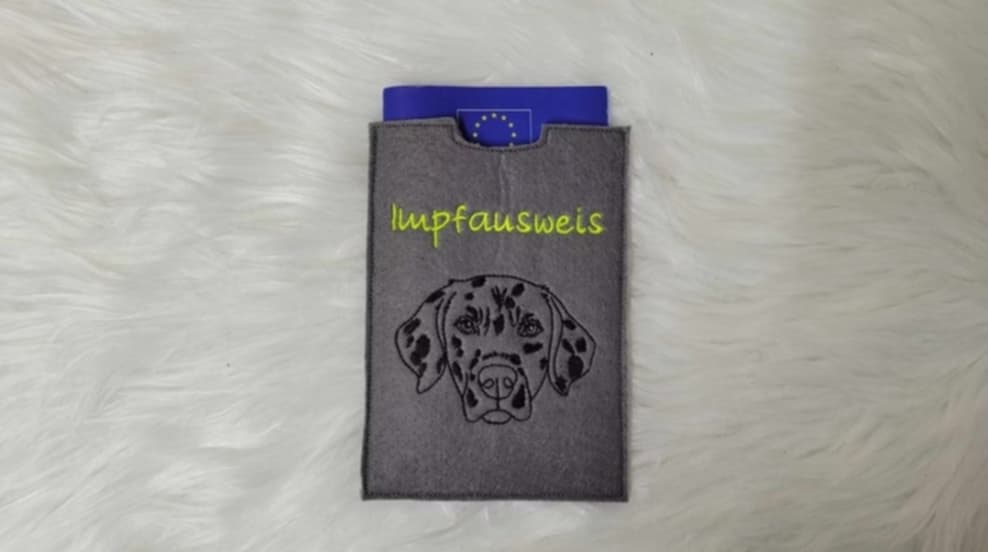 Impfpasshülle, Einsteckhülle